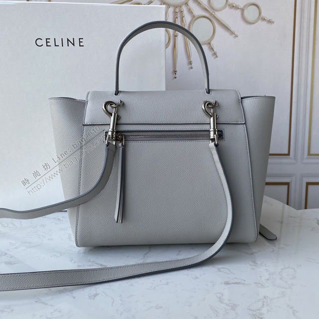 Celine女包 賽琳經典款大號女包 Celine belt bag 掌紋牛皮鯰魚包 189103  slyd2197